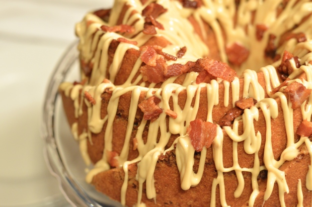 maple bacon bundt cake with bacon pecan streusel swirl | Brooklyn Homemaker