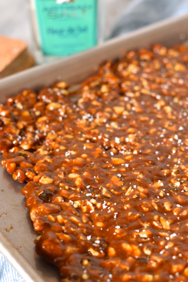 salted maple and molasses walnut brittle | Brooklyn Homemaker