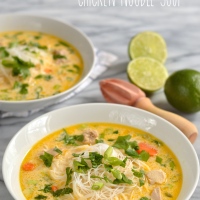 thai style chicken noodle soup